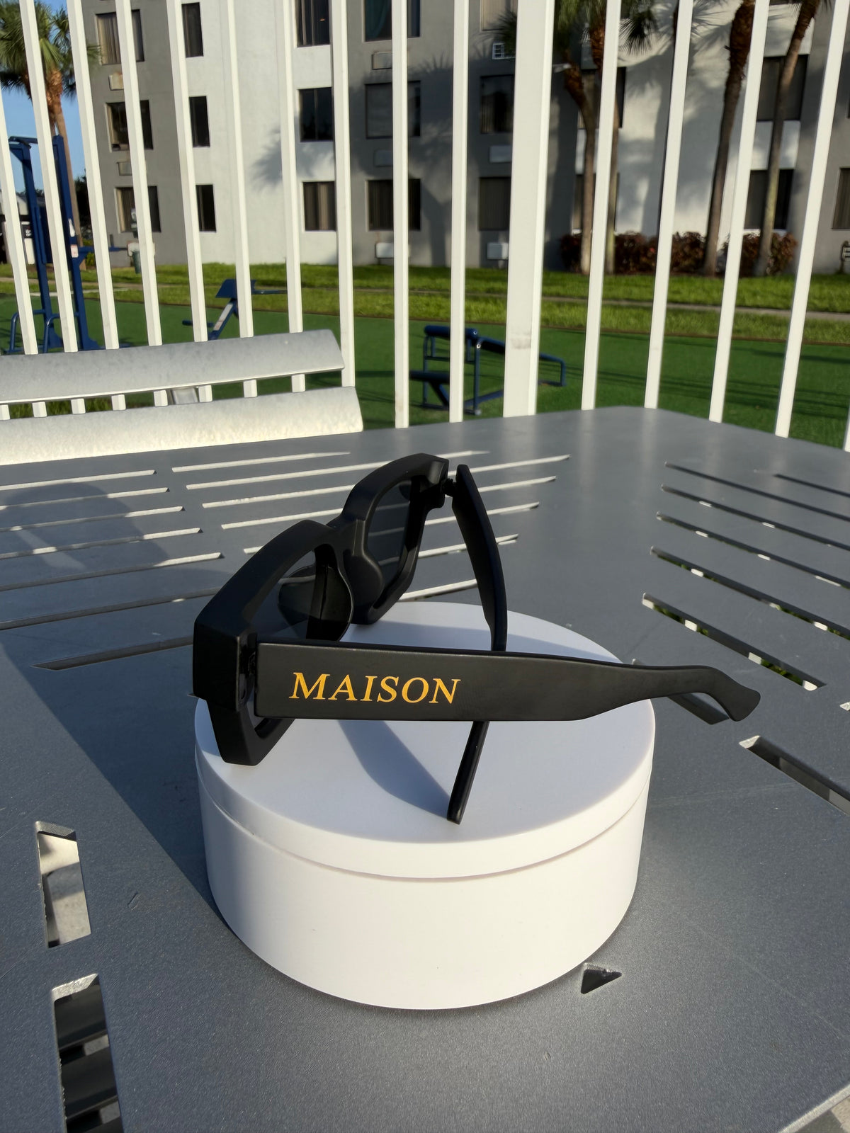 Maison X Matte Black Sunglasses 