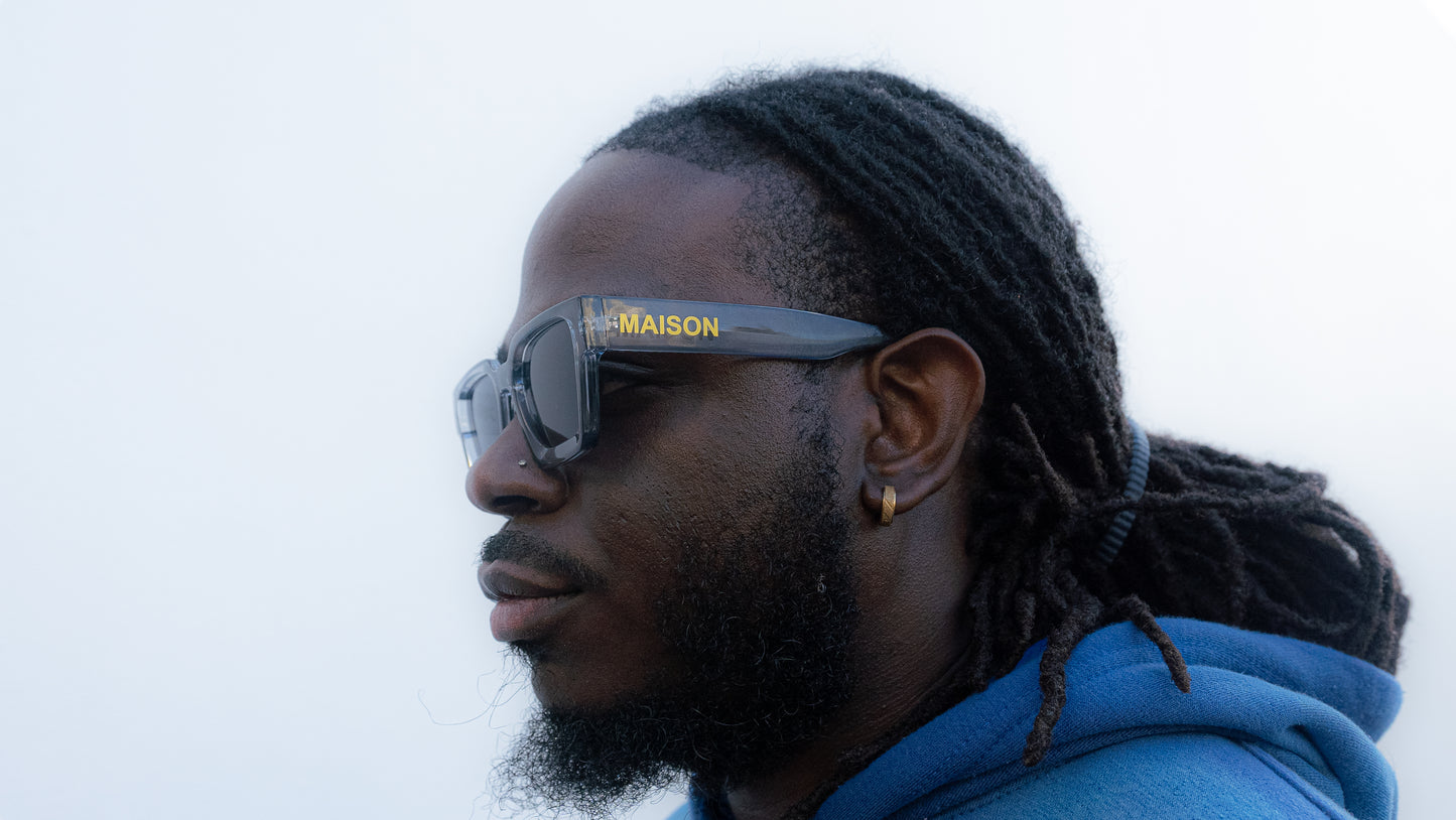 Maison X Clear Obsidian Glasses