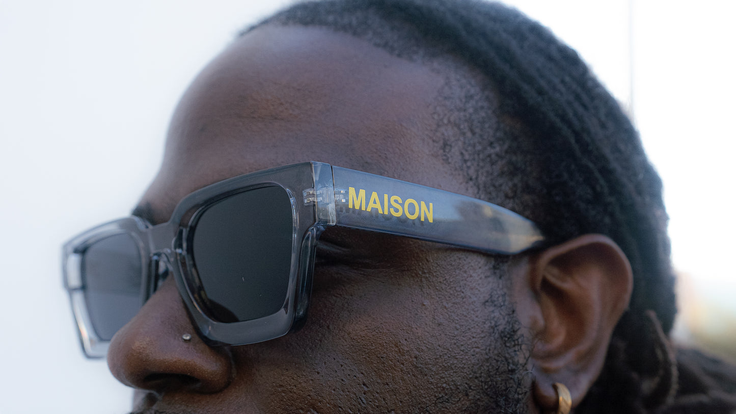 Maison X Clear Obsidian Glasses