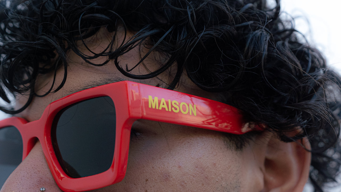 Maison X Scarlet Gold Glasses