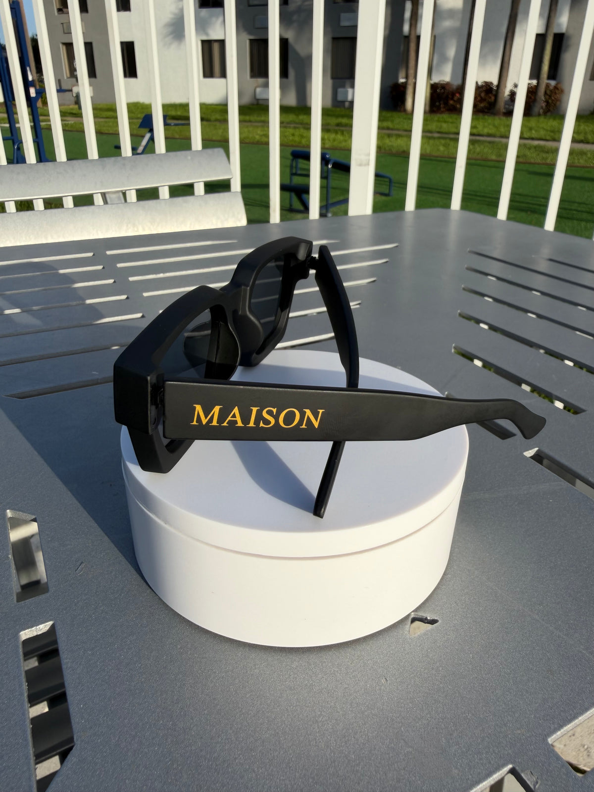 Maison X Matte Black Sunglasses